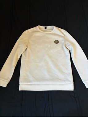 Smiley Cream Crewneck Sweater